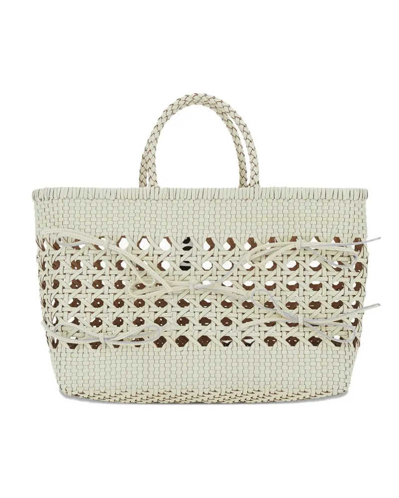 OSOI Biscuit woven tote bag - Weiß Weiß