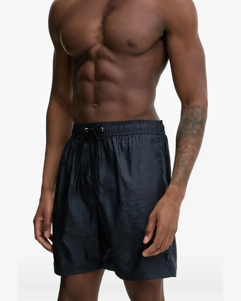 Paul & Shark Portofino shark-print swim shorts - Blau Blau
