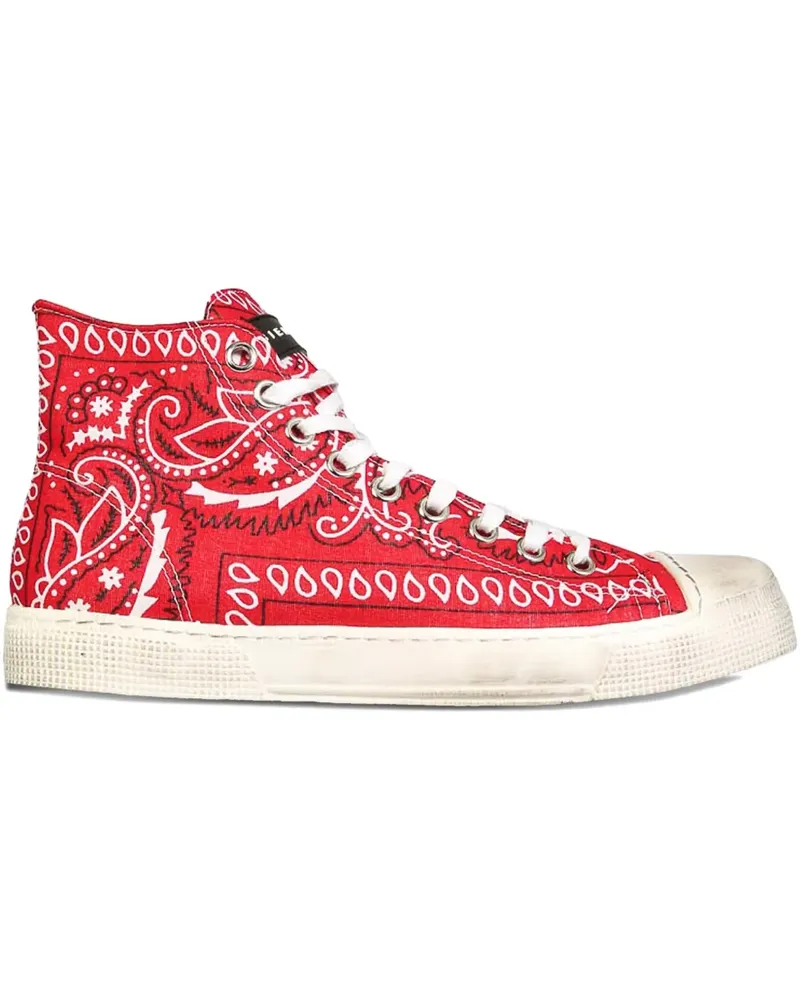 Metal Gienchi Klassische High-Top-Sneakers - Rot Rot