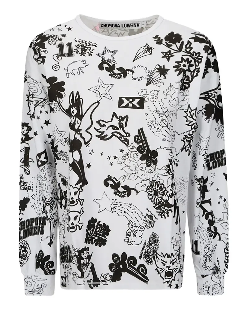 CHOPOVA LOWENA Go Go graphic-print T-shirt - Weiß Weiß