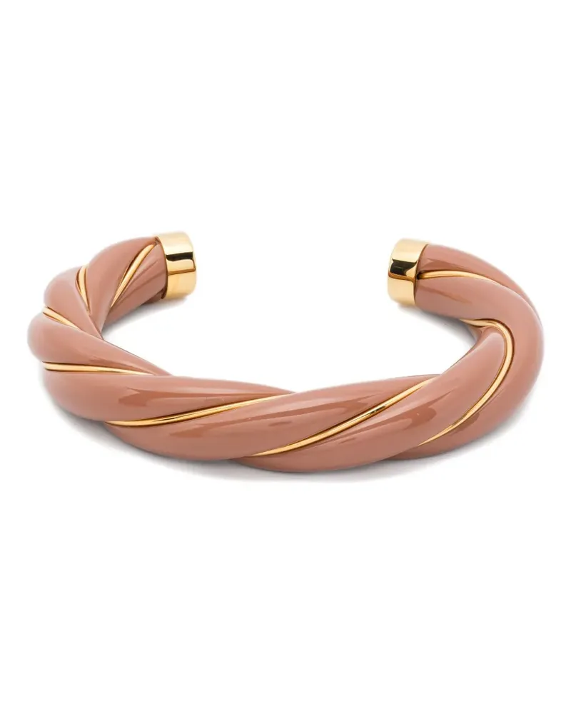 Aurélie Bidermann Diana twisted gold-plated bracelet Gold