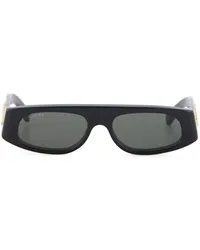 Gucci Sonnenbrille mit eckigem Gestell Schwarz