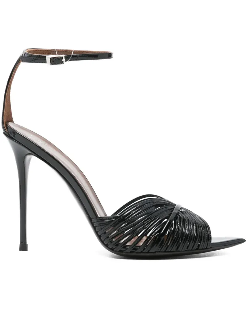 Giuseppe Zanotti Intriigo Shell Sandalen 105mm - Schwarz Schwarz