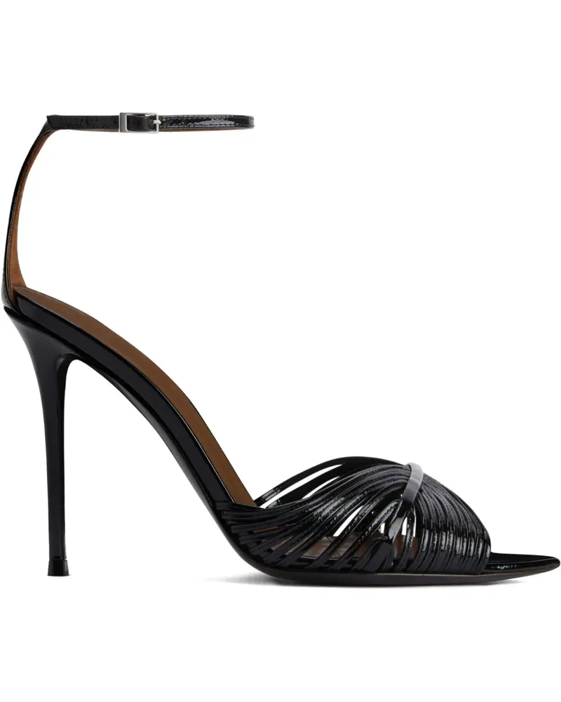 Giuseppe Zanotti Intriigo Shell Sandalen 105mm - Schwarz Schwarz