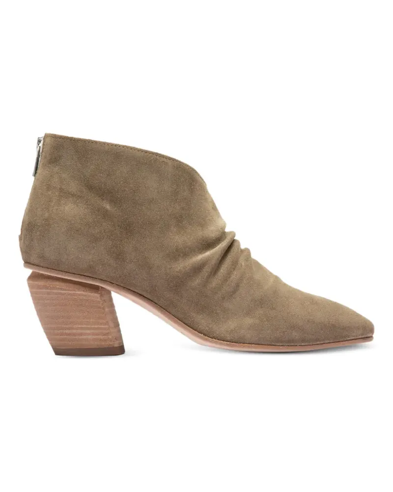 Officine Creative Italia Severine 028 pointed-toe ruched boots - Nude Nude