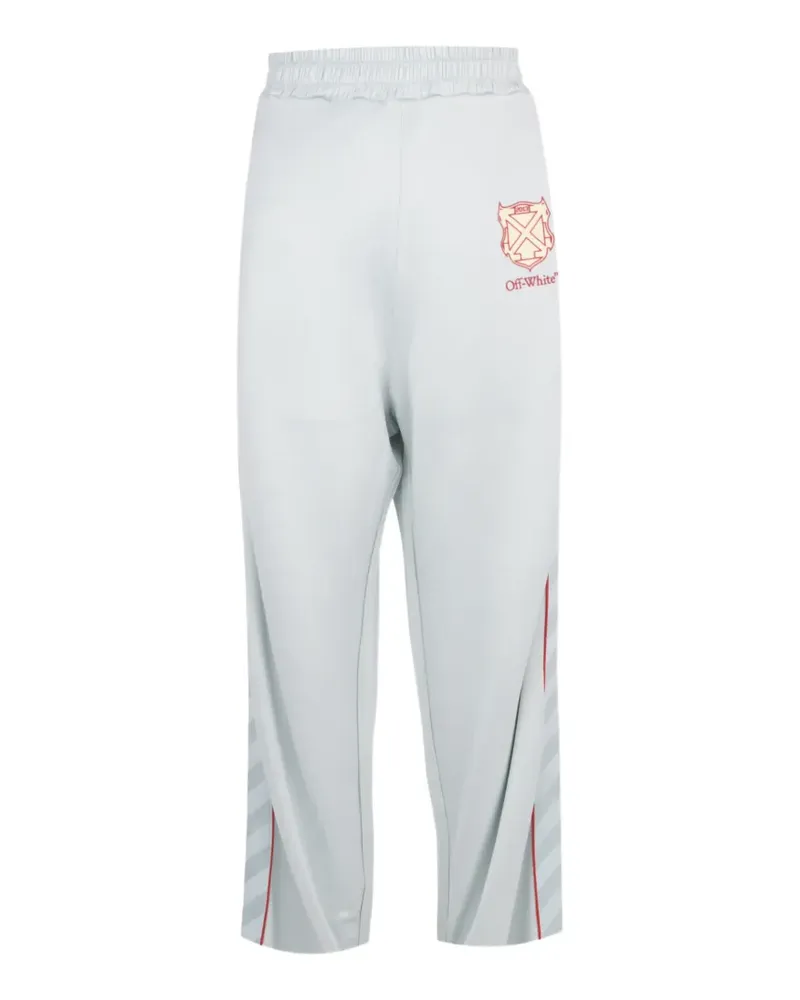 OFF-WHITE Diagonals logo-print track pants - Blau Blau
