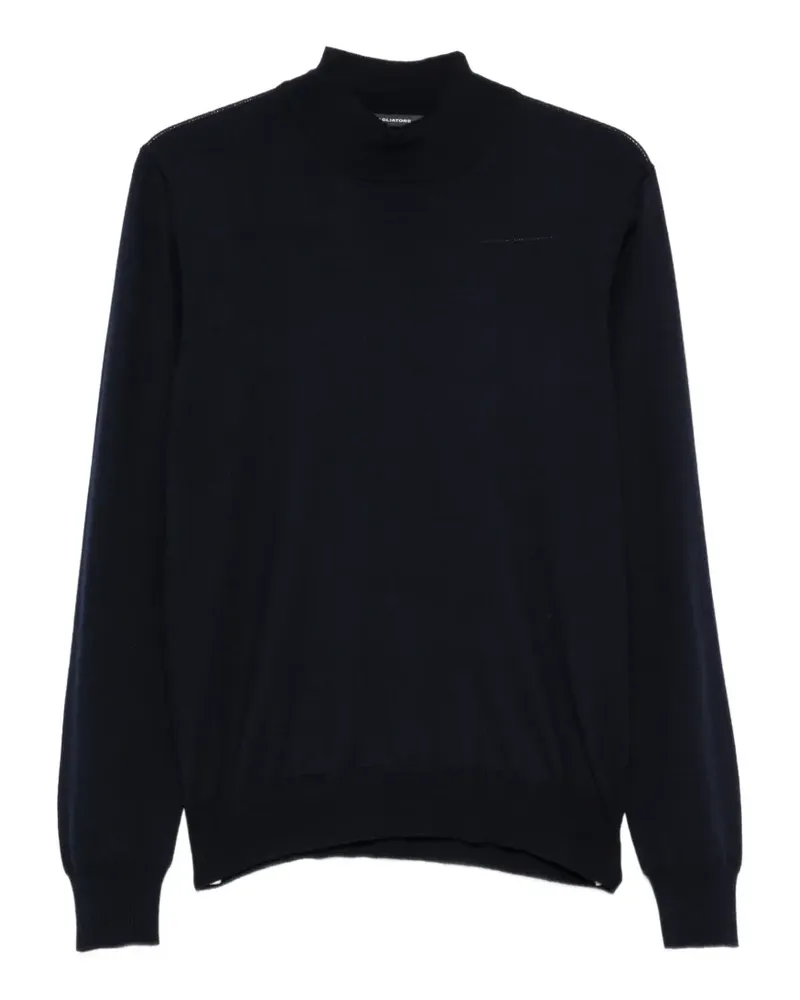 Tagliatore Lionel Pullover mit Stehkragen - Blau Blau