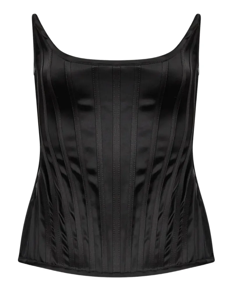 Giuseppe di Morabito boned corset top - Schwarz Schwarz