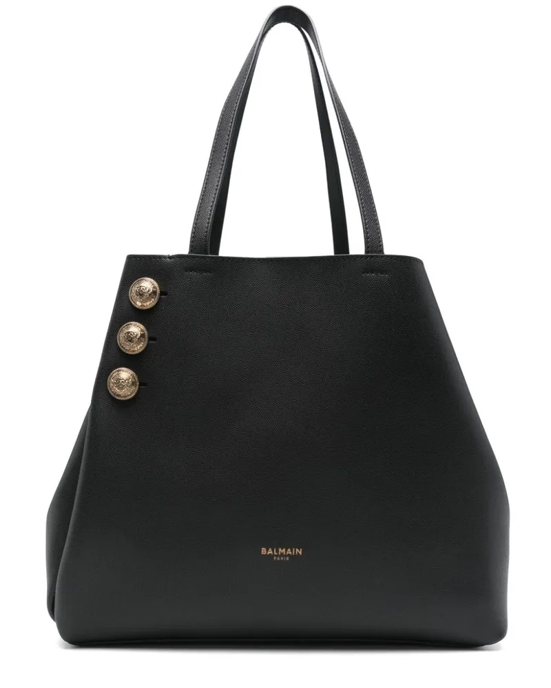 Balmain Emblème Tote Bag - Schwarz Schwarz