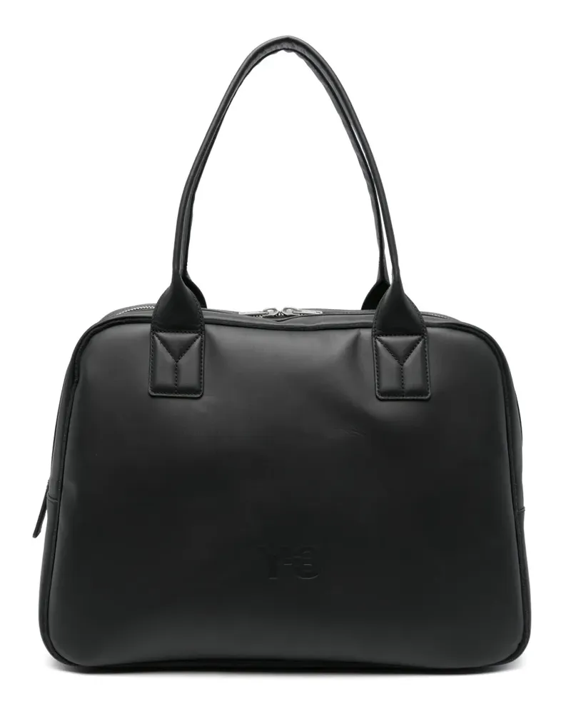 Y-3 Mittelgroße Schultertasche mit Logo-Prägung - Schwarz Schwarz