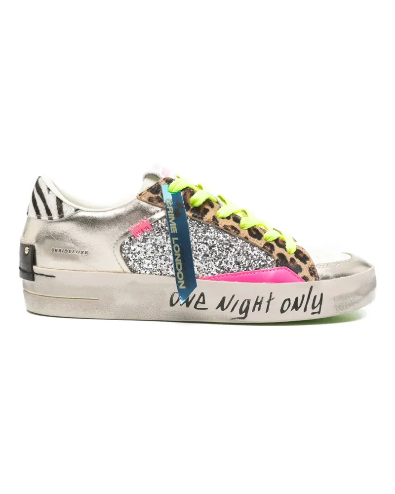 Crime glitter-embellishment sneakers - Silber Silber