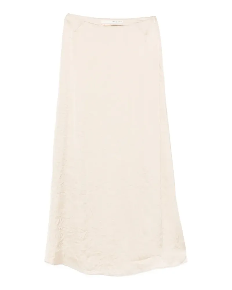 Isabel Benenato wrinkled maxi skirt - Nude Nude