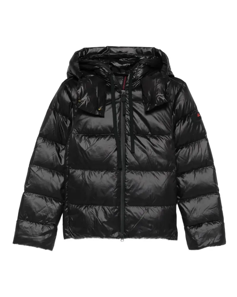 Peuterey Gesteppte Kapuzenjacke - Schwarz Schwarz