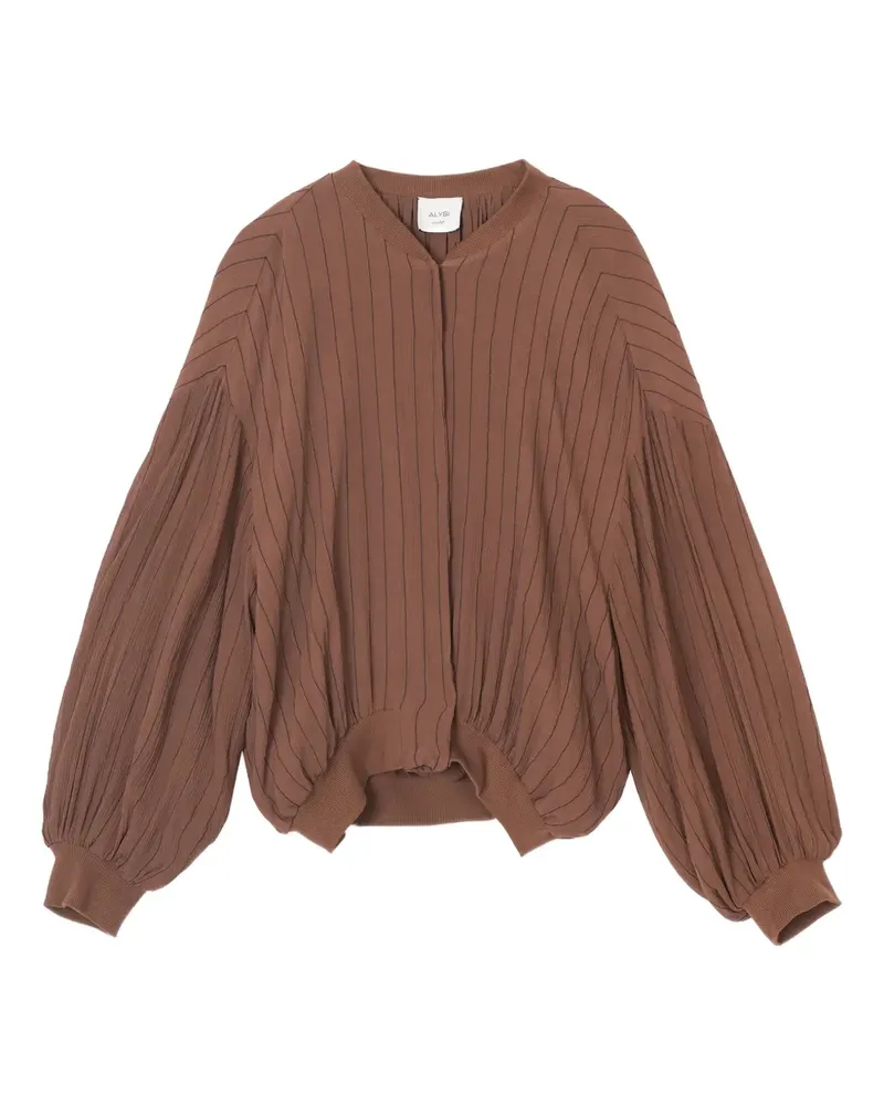 ALYSI Jacke mit Nadelstreifen - Braun Braun
