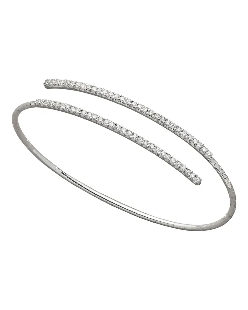 Mattia Cielo 18K white gold diamonds tennis bracelet - Silber Silber