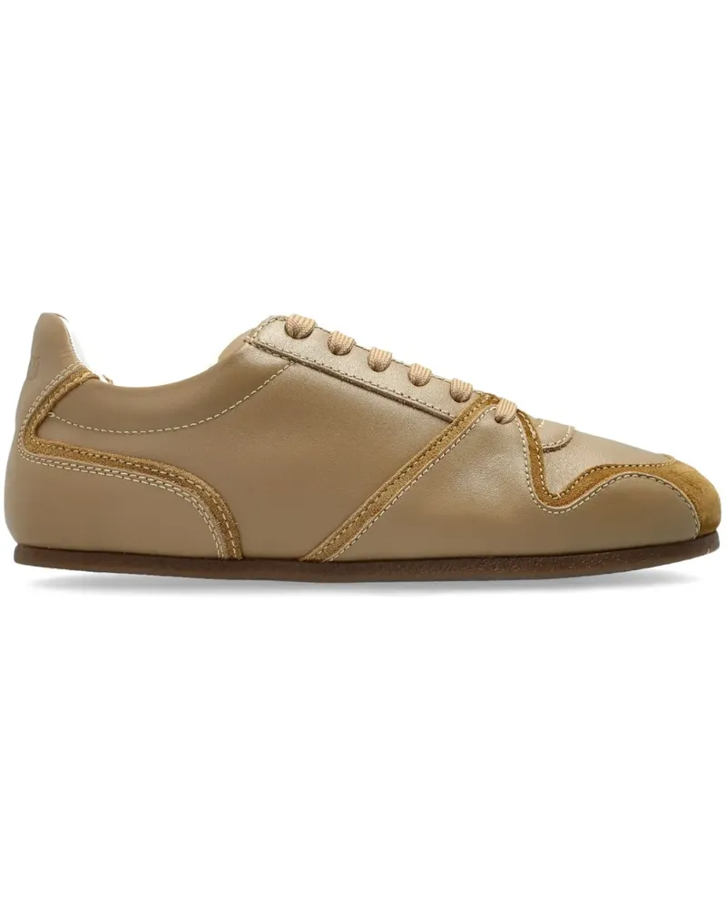 Moschino Sneakers aus Leder - Nude Nude