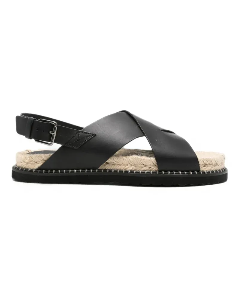 Castañer Sandalen mit überkreuzten Riemen - Schwarz Schwarz