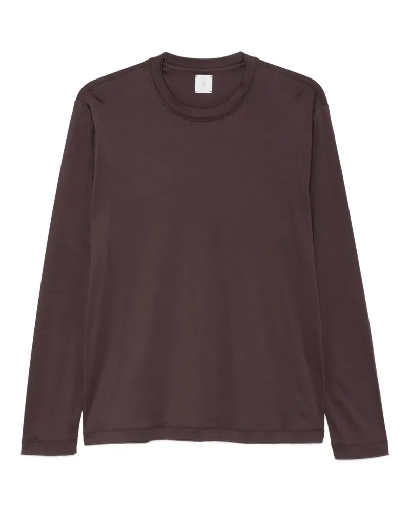 Eleventy Klassisches Langarmshirt - Violett Violett