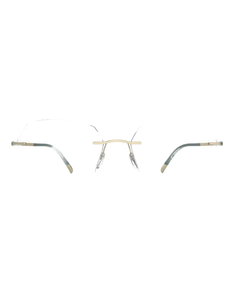 Silhouette rimless geometric-frame glasses - Gold Gold