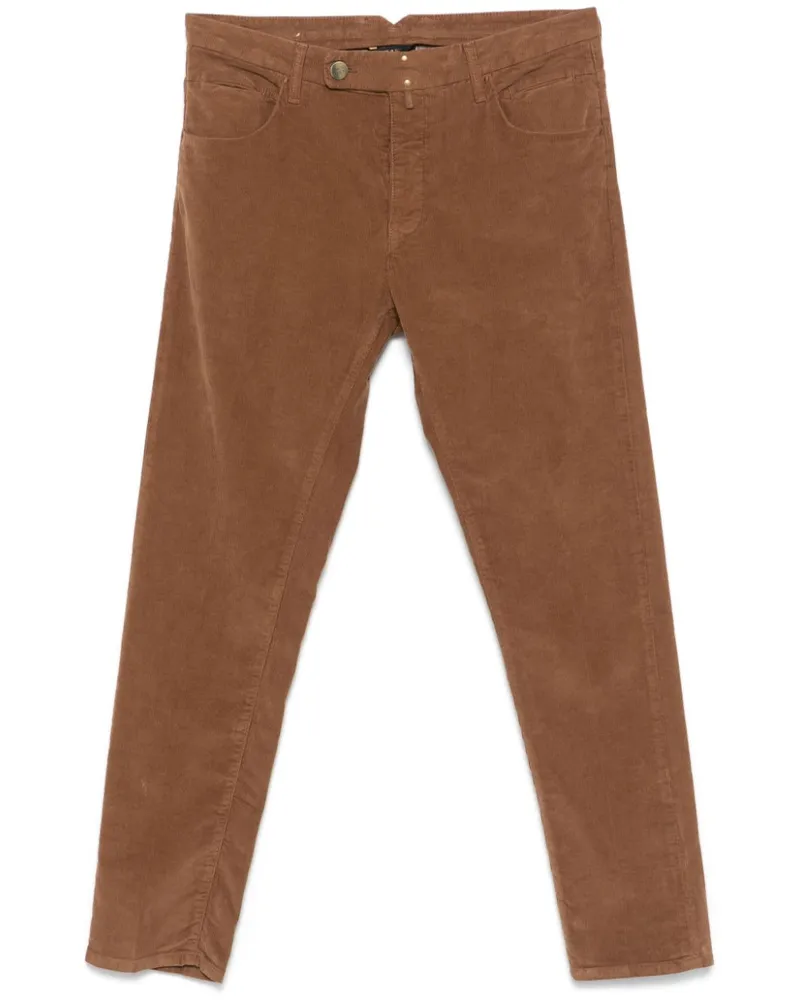 Incotex Schmale Hose - Braun Braun