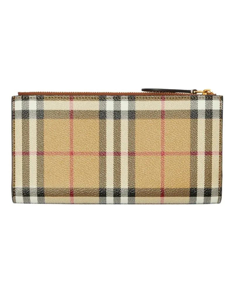 Burberry Kariertes Portemonnaie - Nude Nude