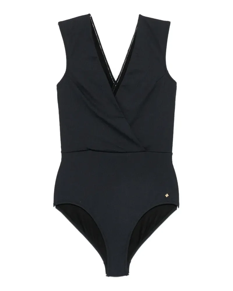By Malene Birger Lemooria wrap-style body - Schwarz Schwarz