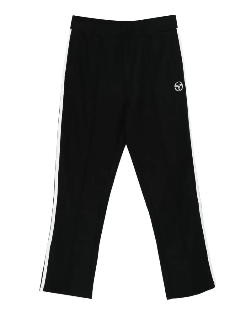 Sergio Tacchini Hose mit Logo-Streifen - Schwarz Schwarz