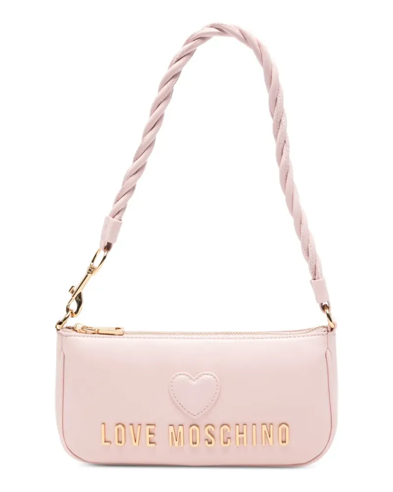 Moschino Tote Bag mit Herz-Patch - Rosa Rosa