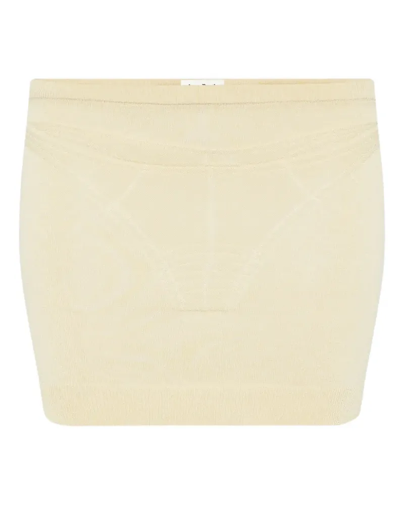 Jean Paul Gaultier Kurzer Rock mit Gliedermuster - Nude Nude