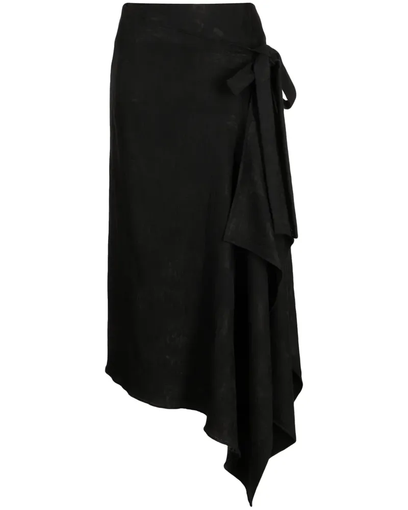 forme d'expression Wickelrock mit hohem Bund - Schwarz Schwarz
