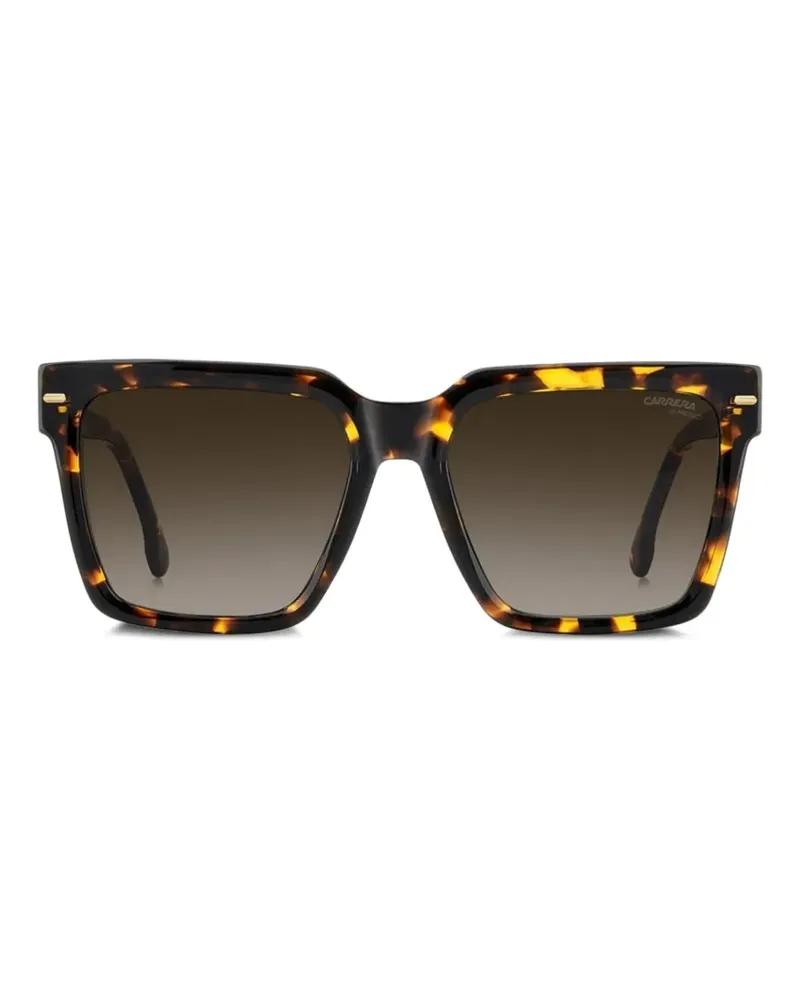 Carrera tortoiseshell-effect square-frame sunglasses - Braun Braun