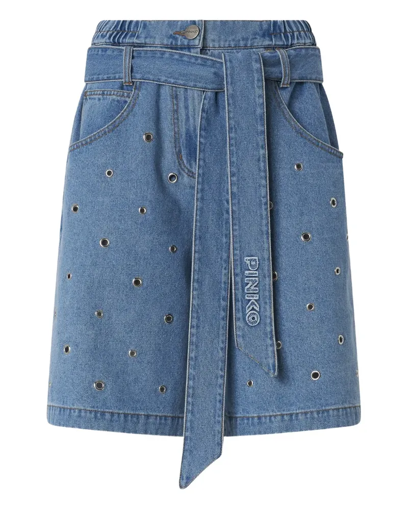 Pinko eyelet belted skirt - Blau Blau