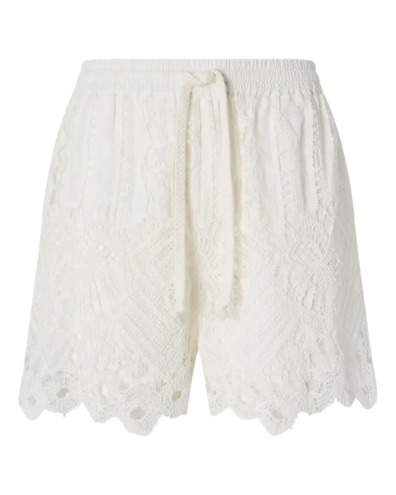 Pinko Gehäkelte Shorts - Weiß Weiß