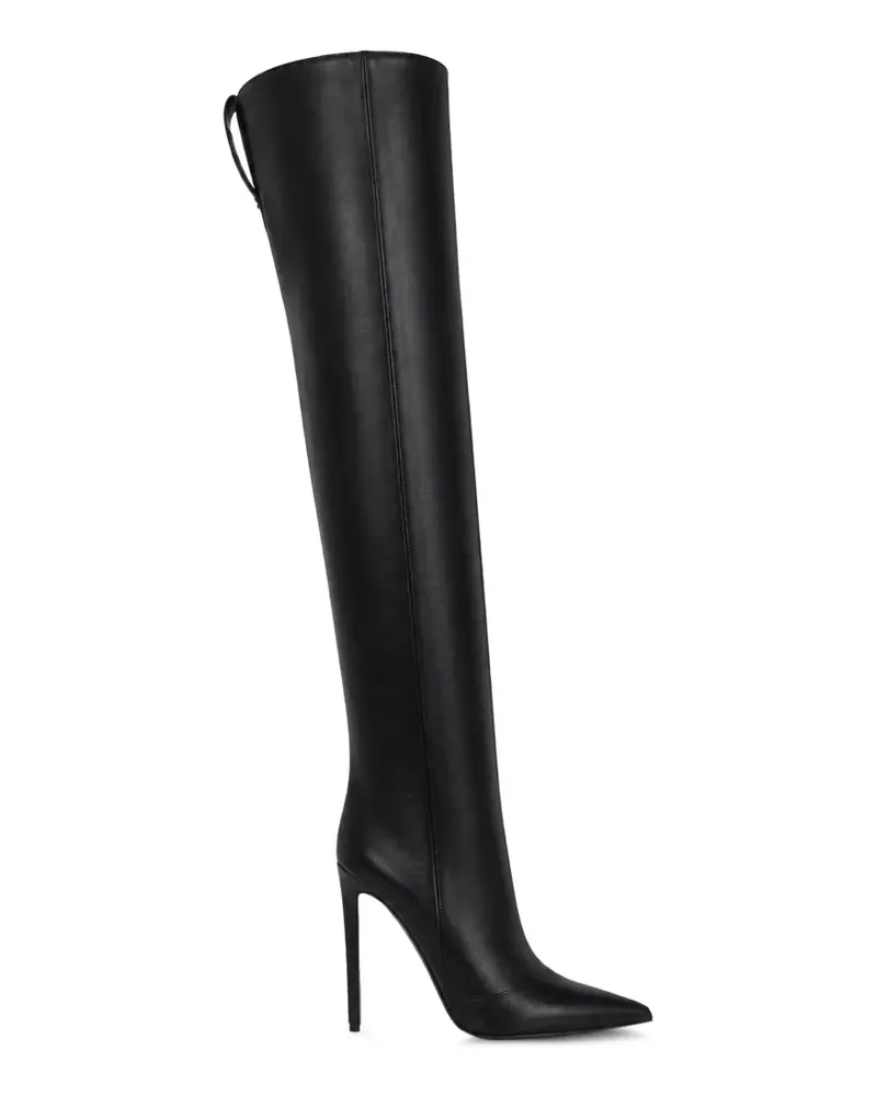 Philipp Plein Stiefel aus Nappaleder mit hohem Absatz 9 - Schwarz Schwarz