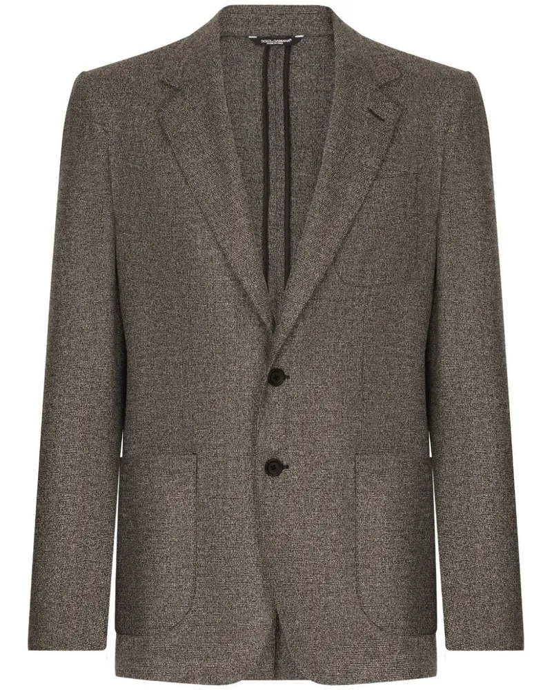 Dolce & Gabbana Jacke mit fallendem Revers - Grau Grau