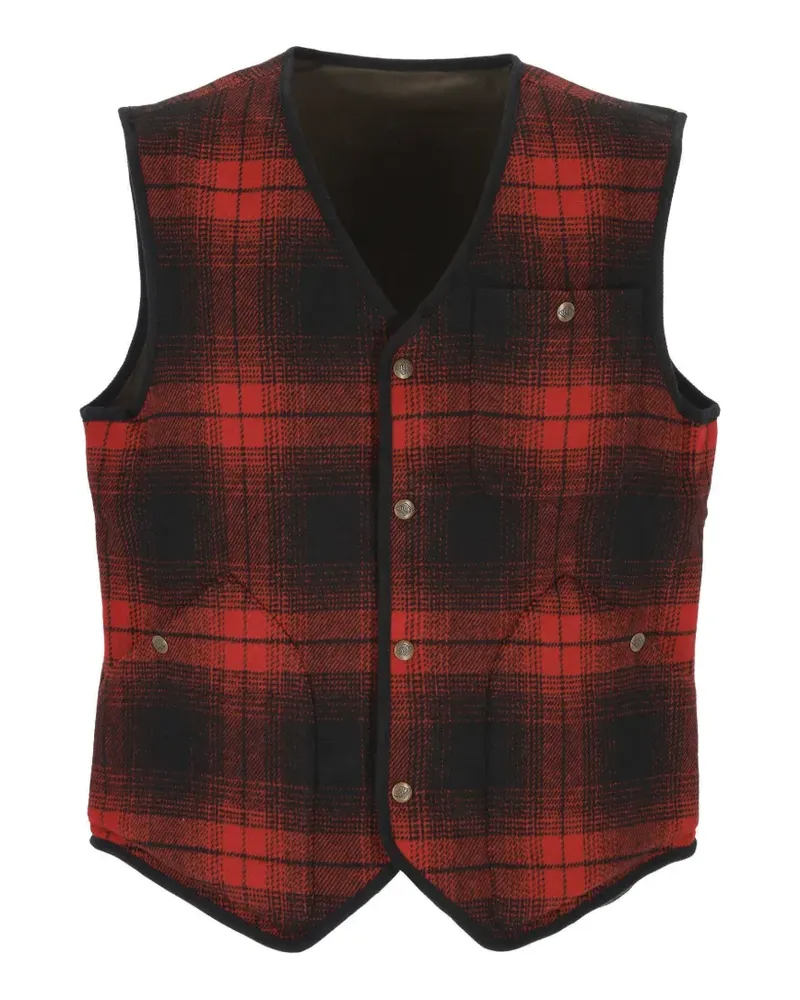 Sebago Wildriver Check reversible gilet - Rot Rot