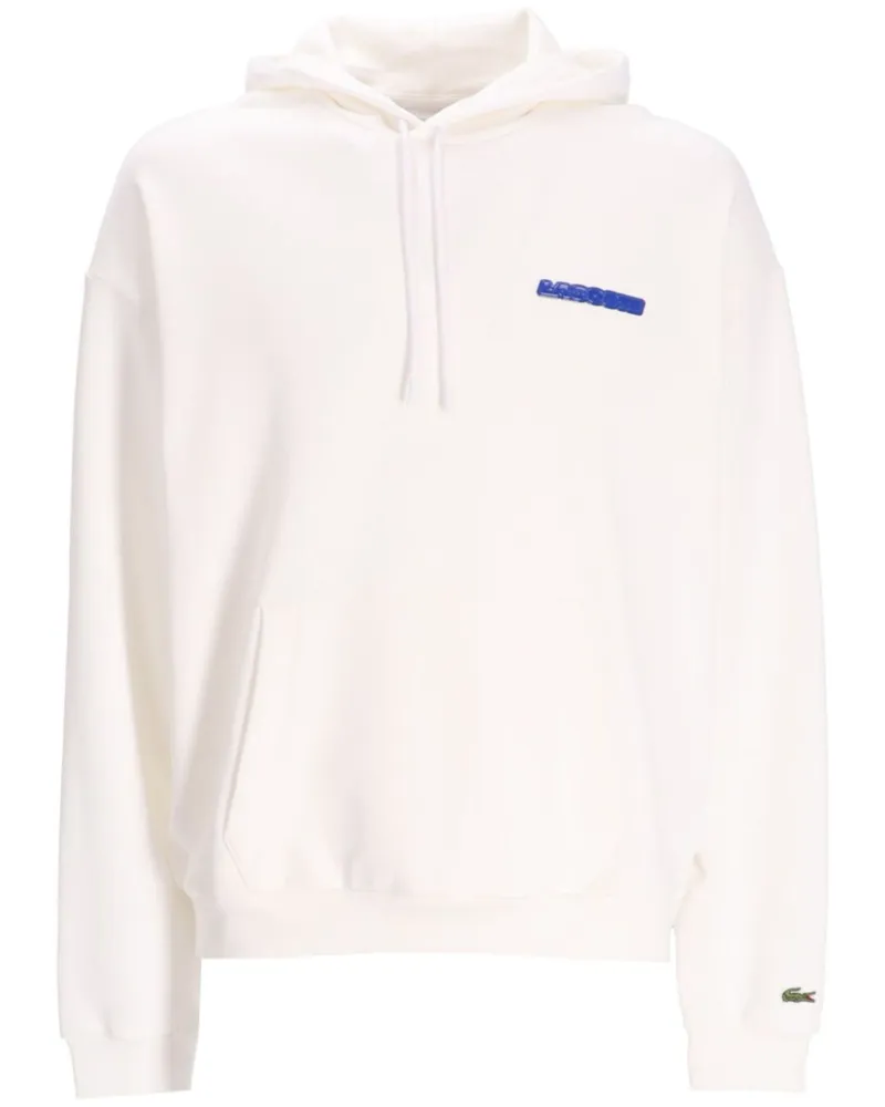 Lacoste Hoodie mit Logo-Print - Weiß Weiß