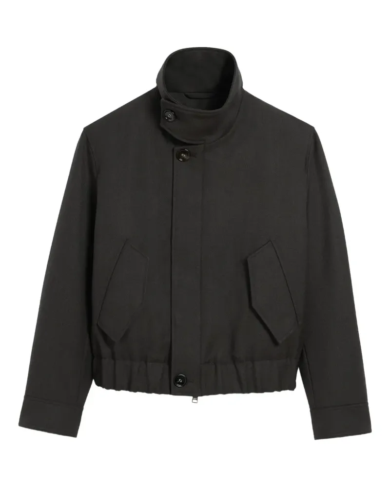 AMI Paris Harrington-Jacke aus Wolle - Schwarz Schwarz