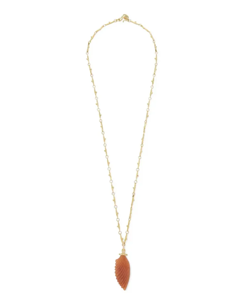 Ulla Johnson large wing charm necklace - Gold Gold