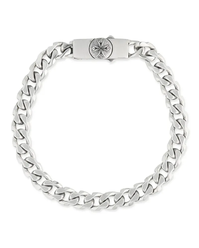 Emanuele Bicocchi Edge Armband mit Logo - Silber Silber