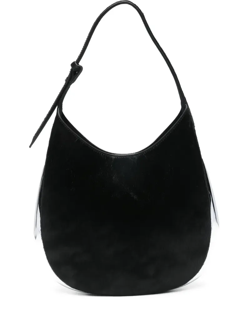 Benedetta Bruzziches silver-tone trim shoulder bag - Schwarz Schwarz