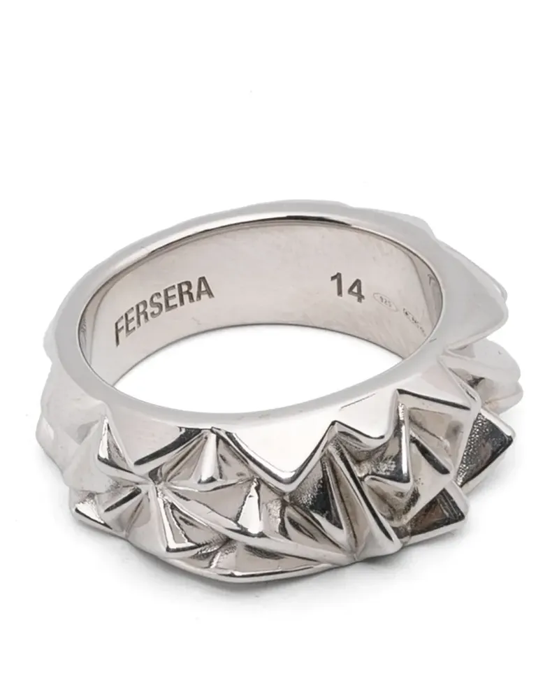 Fersera The Sculptor's Facet ring - Silber Silber