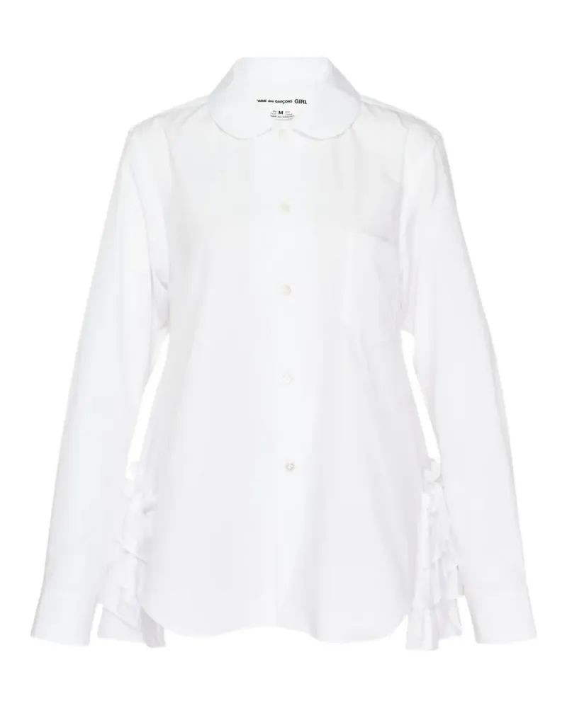 Comme des Garçons Hemd mit Rüschen - Weiß Weiß