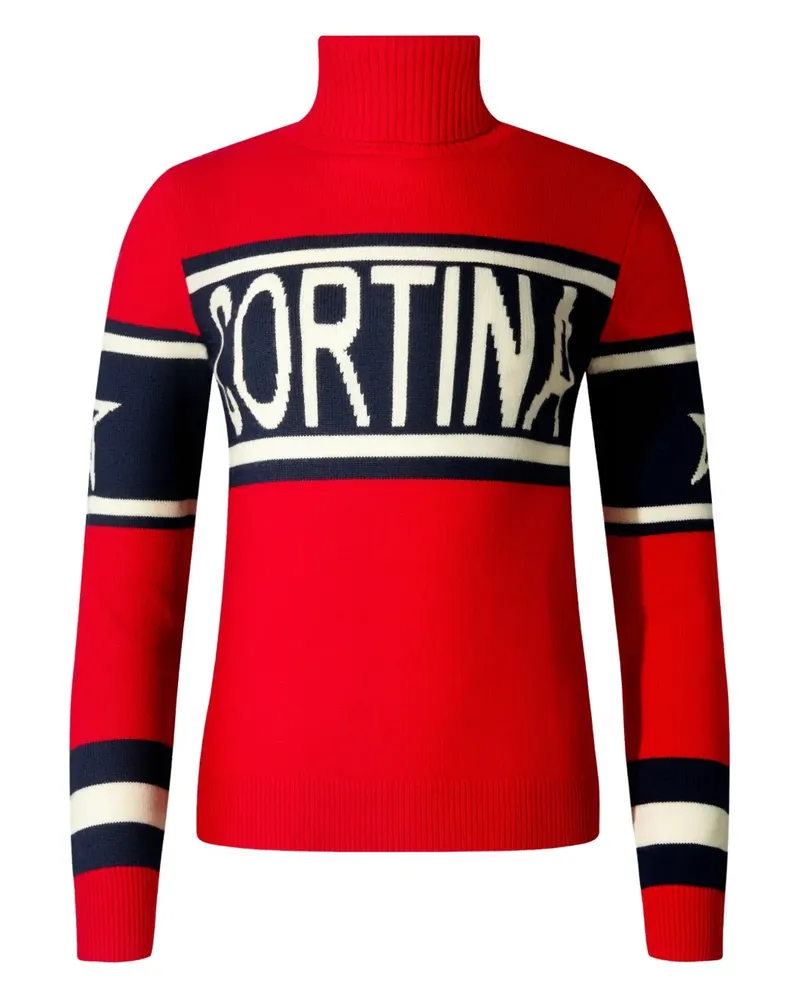 Perfect Moment Rollkragenoberteil mit Sterndetail - Rot Rot