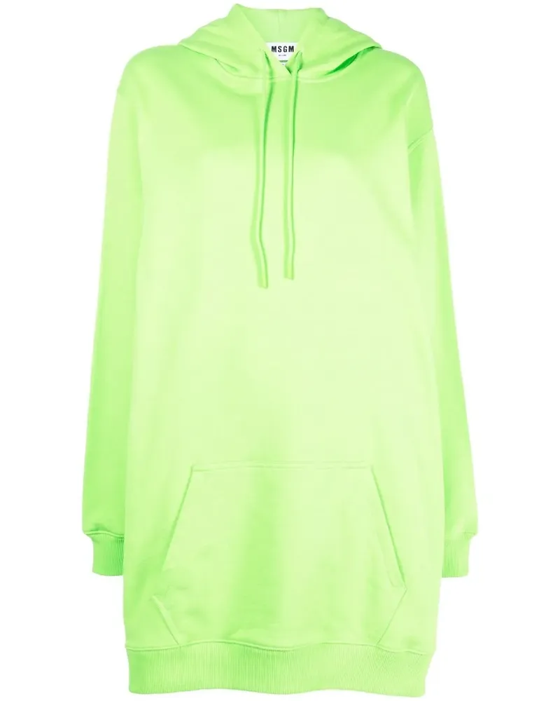 MSGM Kleid mit Logo-Print - Grün Grün