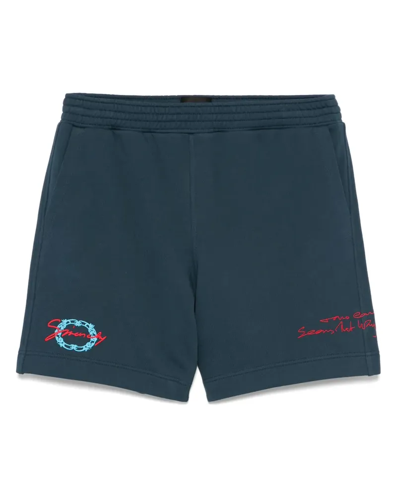 Givenchy Shorts mit Medaillon-Stickerei - Blau Blau