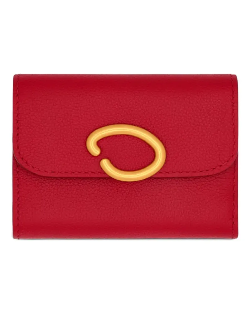 Oscar de la Renta O-detailed trifold wallet - Rot Rot