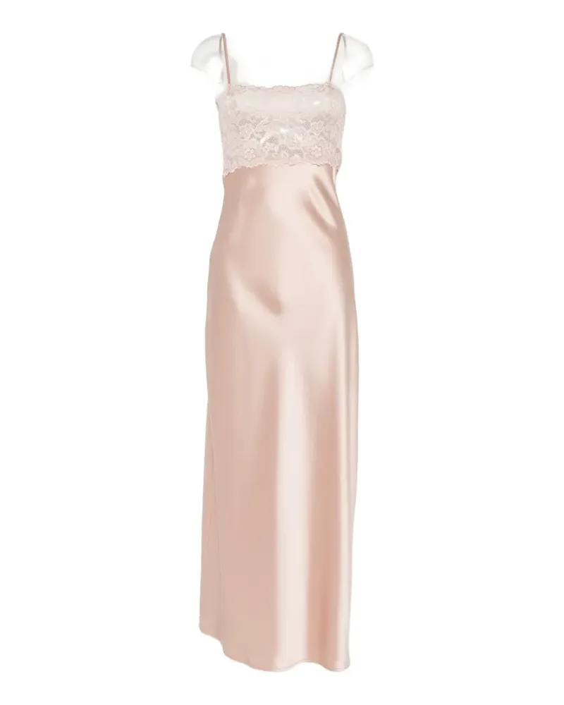 Aya Muse Myra lace-panel maxi dress - Rosa Rosa