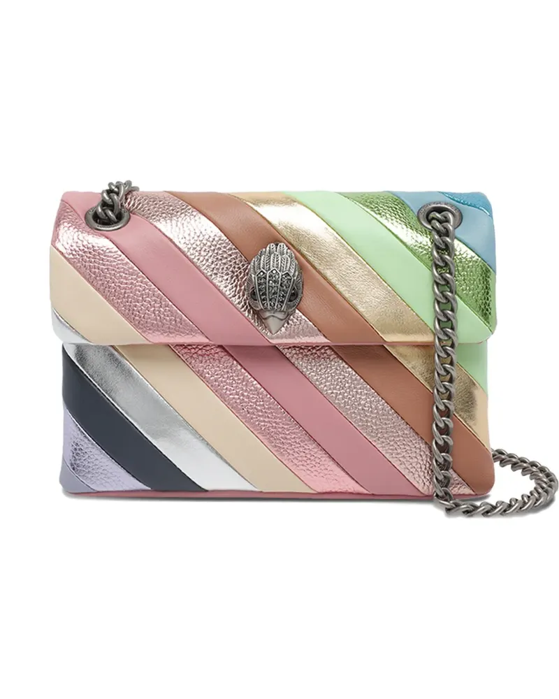 Kurt Geiger Kensington striped shoulder bag - Rosa Rosa