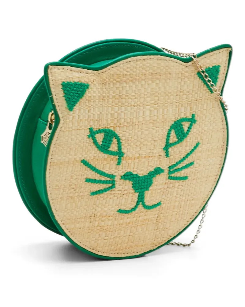Charlotte Olympia Kitty Clutch - Grün Grün